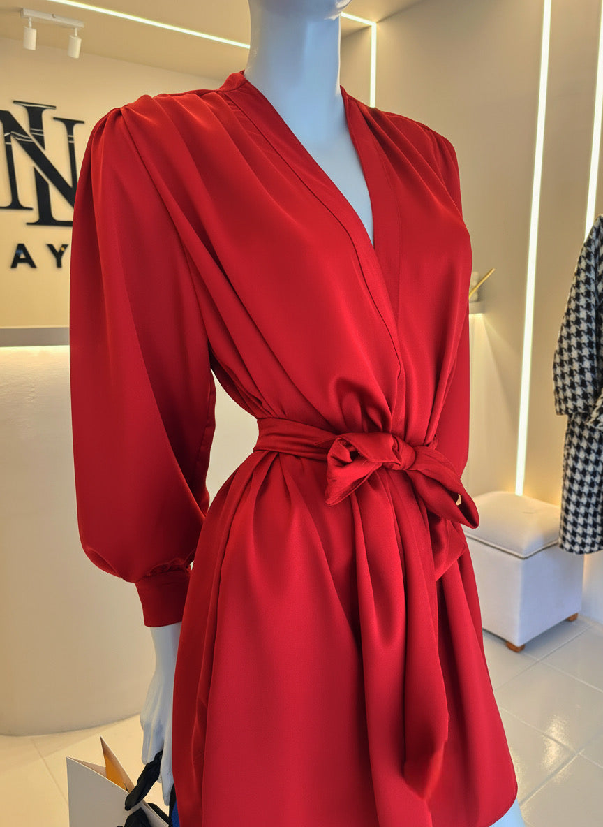 RED CHANDELIER DRESS