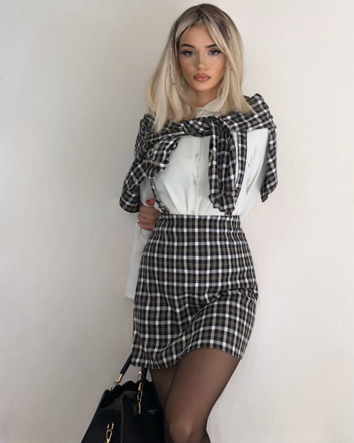 CHECKERED SKIRT
