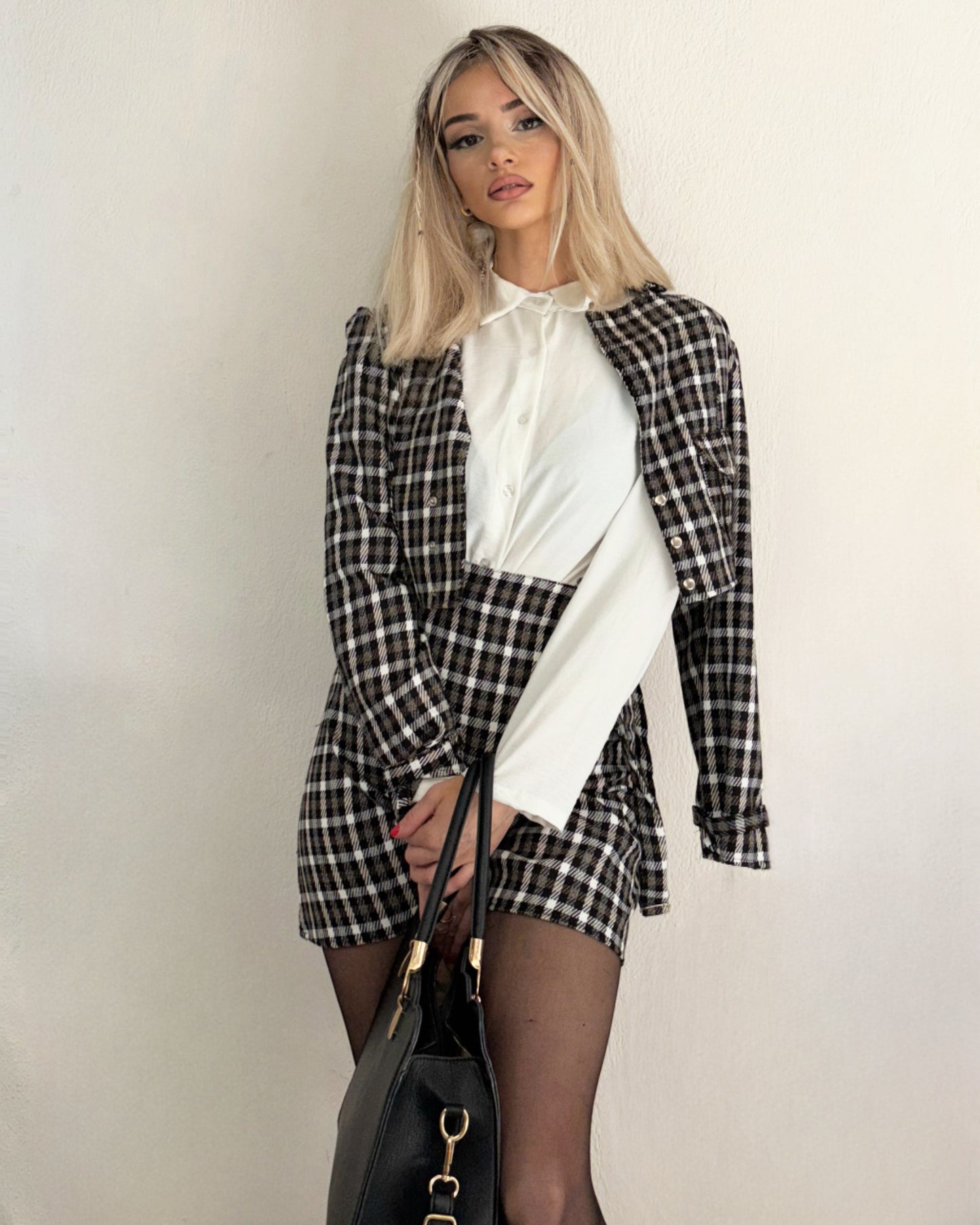CHECKERED SKIRT