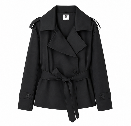 SHORT OVERSIZED TRENCH COAT