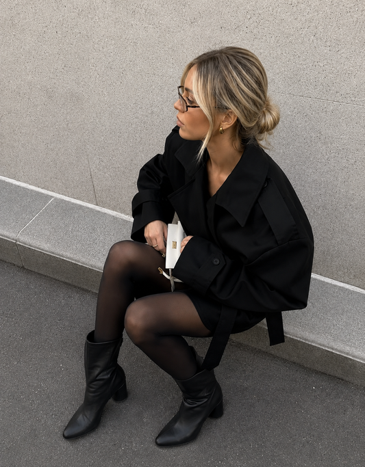 SHORT OVERSIZED TRENCH COAT