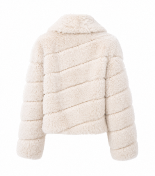 FAUX FUR COAT COCONUT BAY