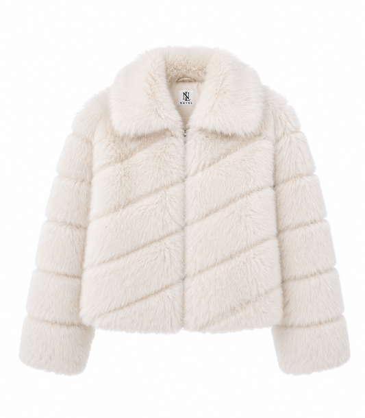 FAUX FUR COAT COCONUT BAY