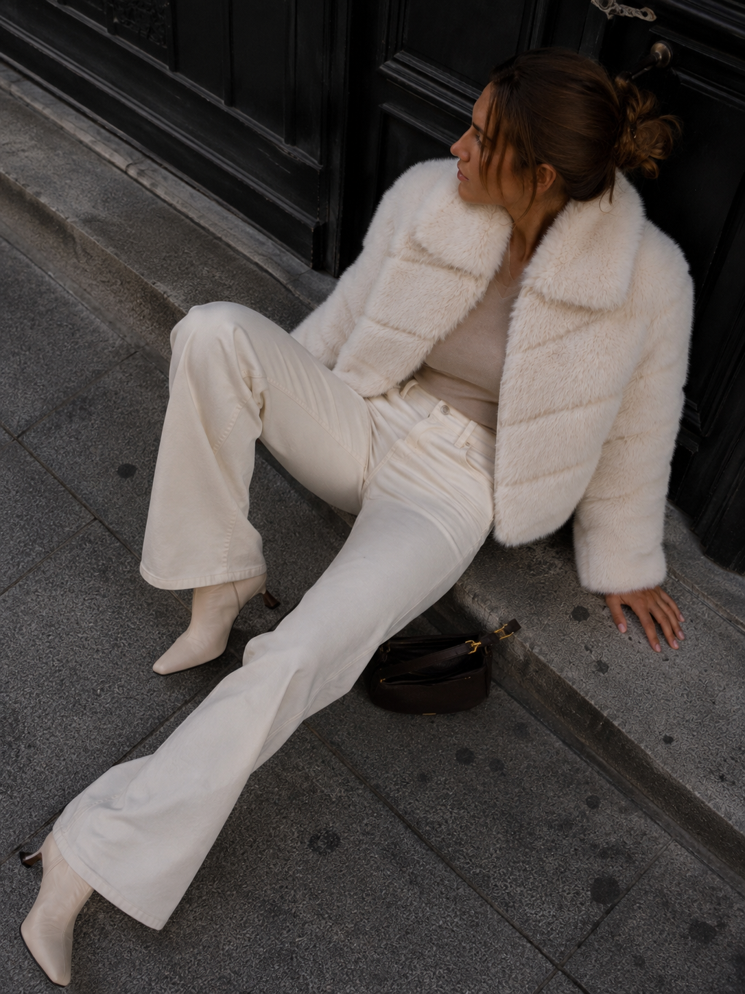 FAUX FUR COAT COCONUT BAY