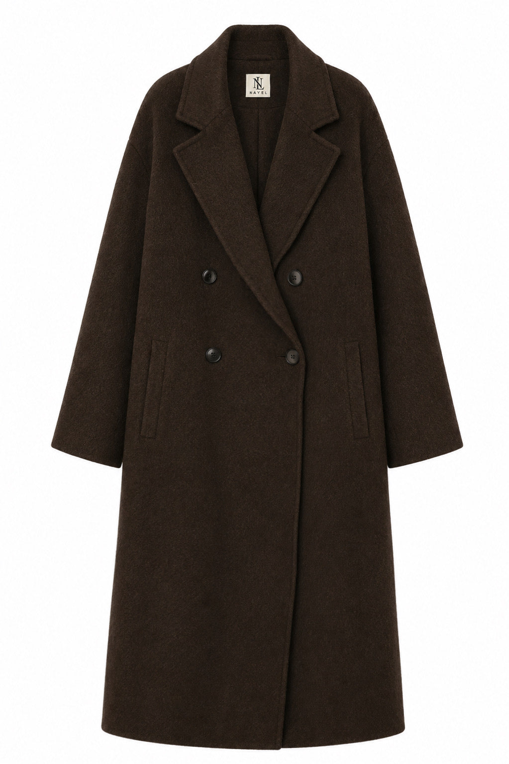 CHOCOLATE WOOL COAT